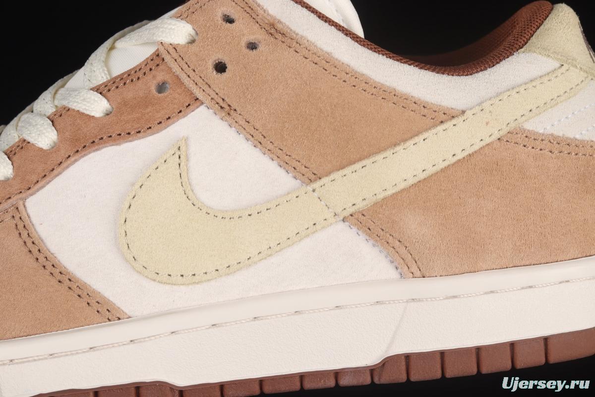 NIKE SB DUNK Low Prm milk brown SB buckle rebound fashion casual board shoes DD1390-100