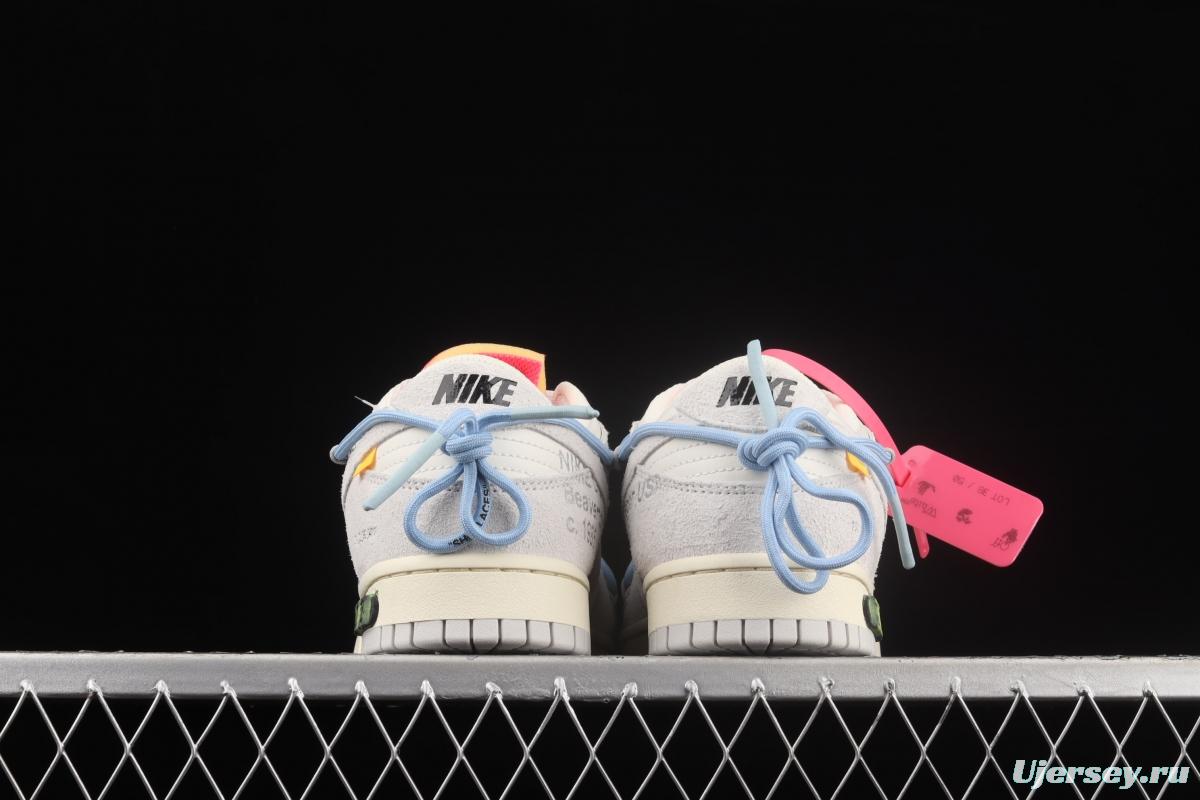 OFF-White x NIKE DUNK Low OW suede SB buckle rebound fashion casual board shoes DJ0950-113