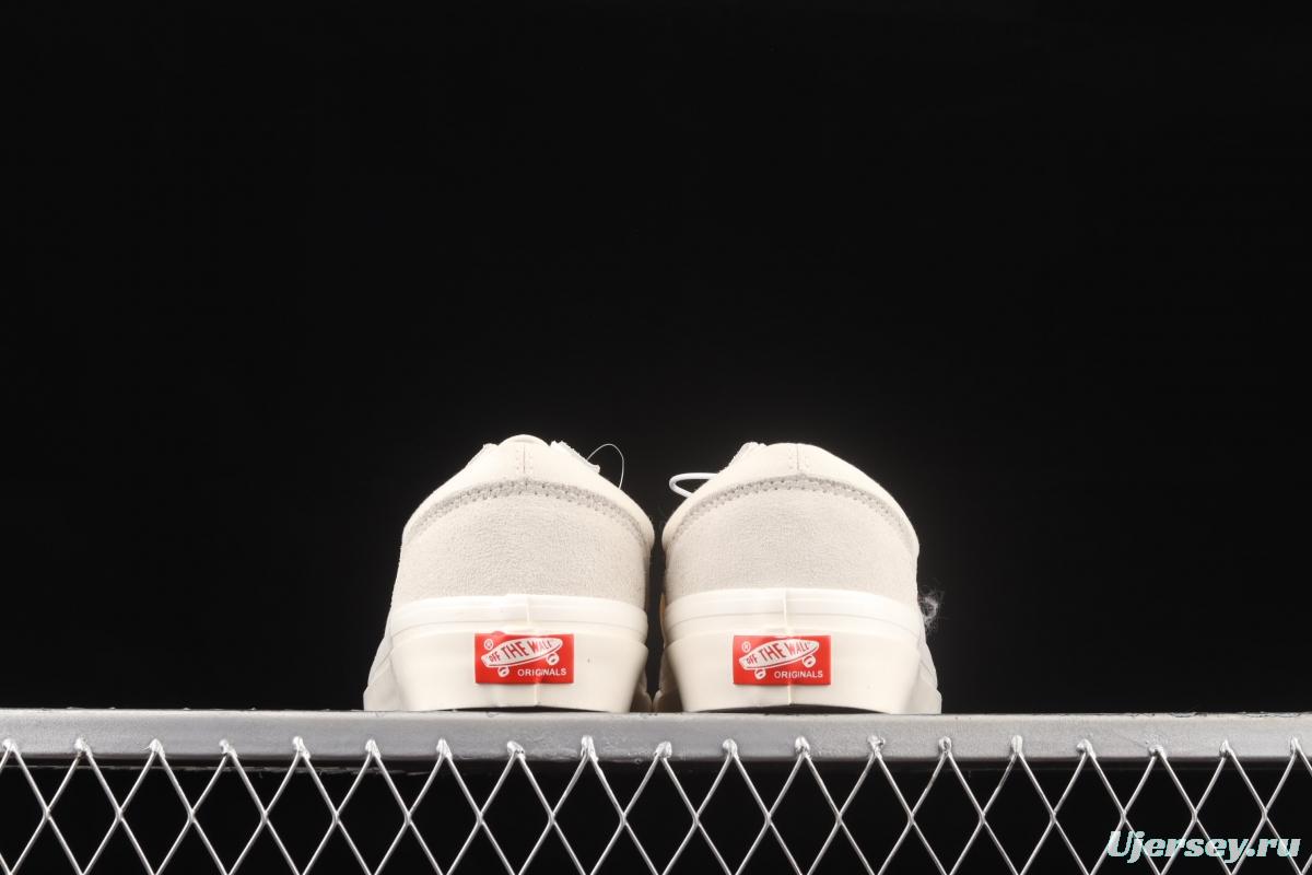 Vans Vault OG Style 36 Lx Vance high-end retro suede canvas spliced low-top shoes VN0A4BVE9X6