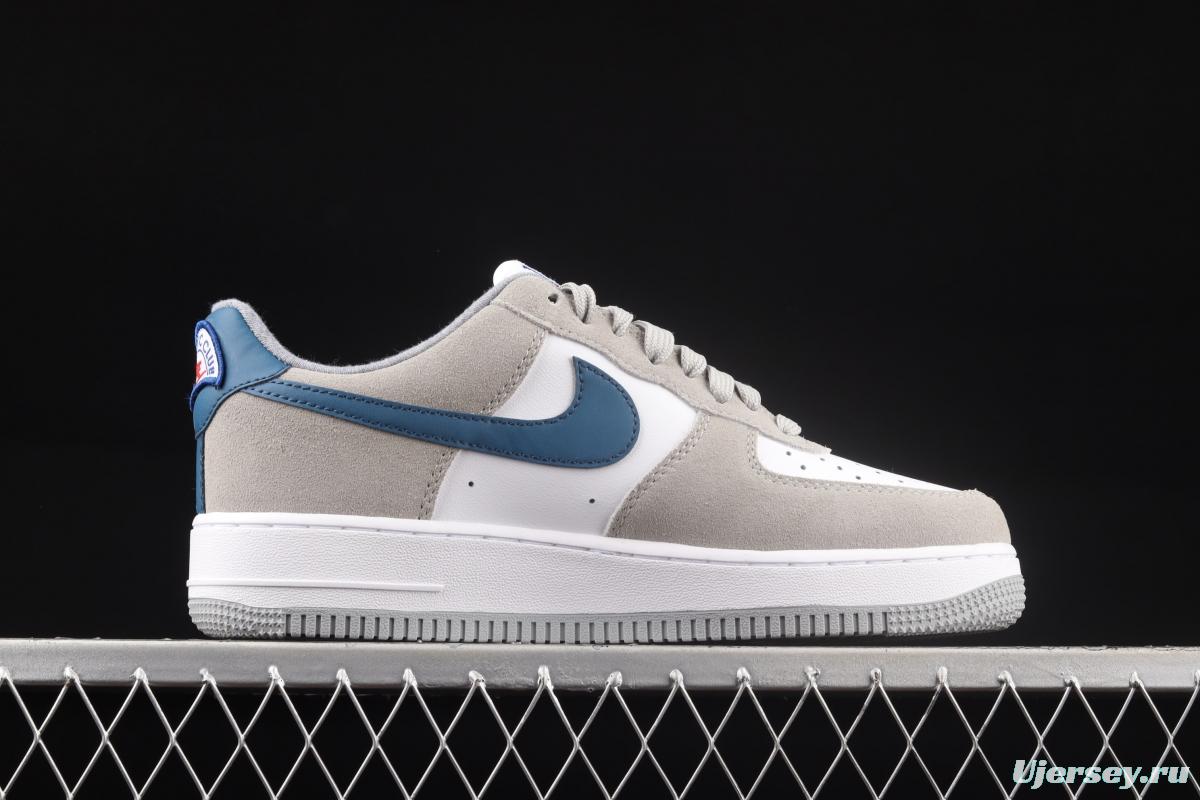 NIKE Air Force 1x 07 Low rice white blue hook low top casual board shoes DH7568-001