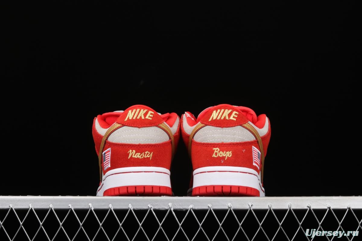 NIKE SB DUNK Low Nasty Boys American Flag Slam Dunk Series retro low-gang leisure sports skateboard 304292-610