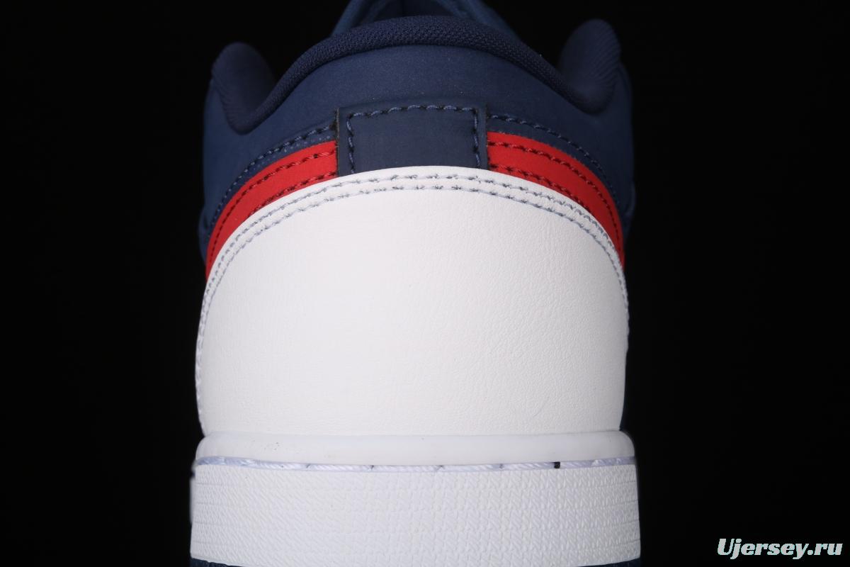 Air Jordan 1 Low Patriot Blue Red low Gang Culture Leisure Sports Board shoes CZ8454-400