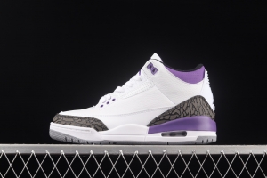 Air Jordan Retro Dark Iris AJ3 Joe 3 White and Purple cement CT8532-105