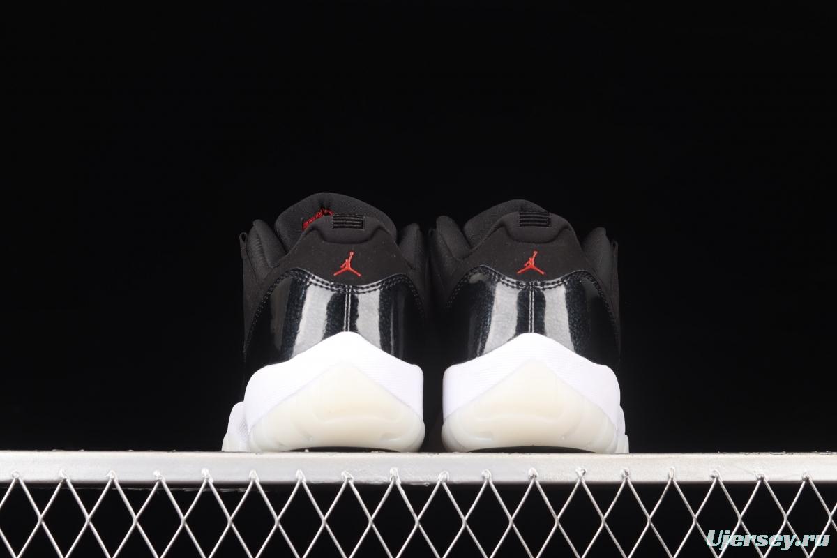 Air Jordan 11 Retro Low 72-10 1 low-help big devil sports culture basketball shoes AV2187-001