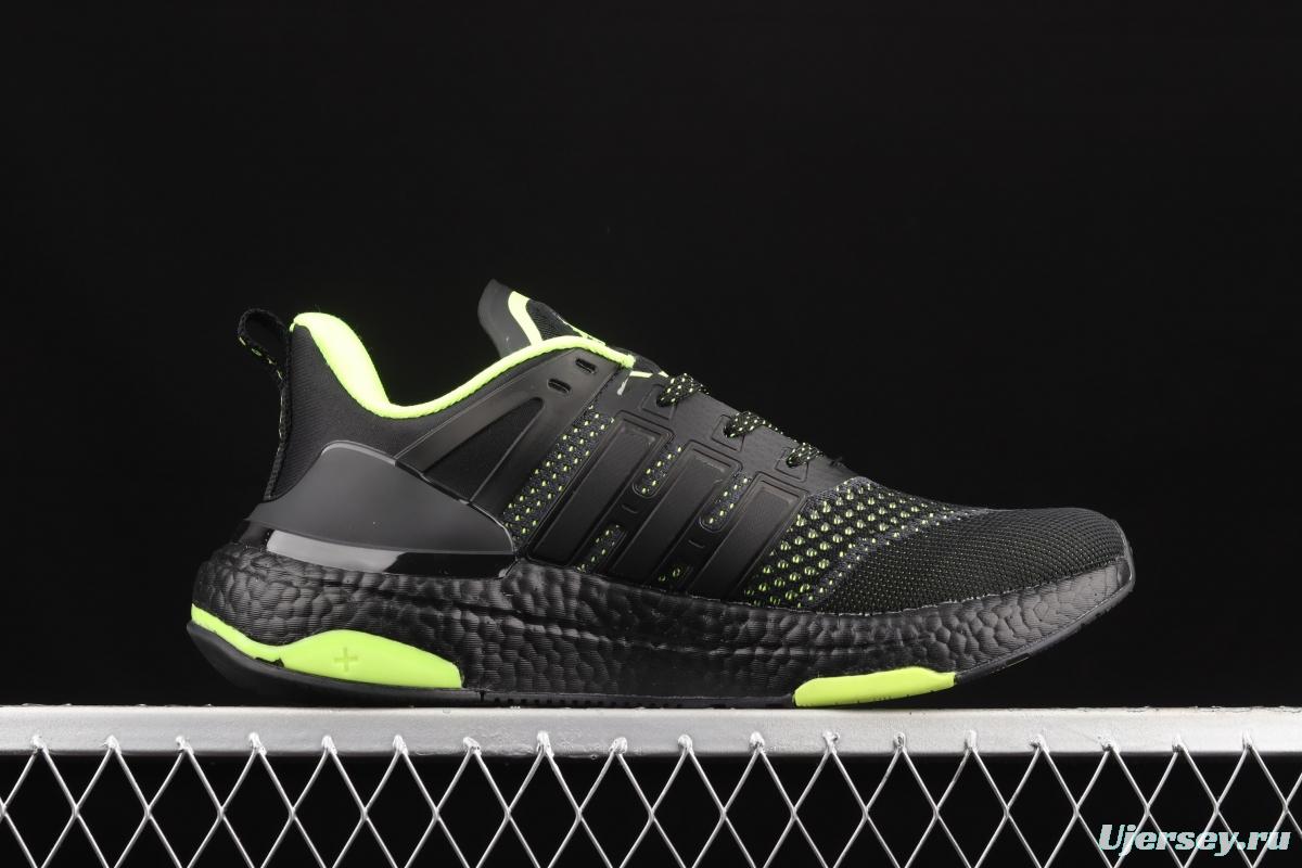 Adidas EQUIPMENT+ H02756 2021 new cushioning breathable popcorn casual running shoes