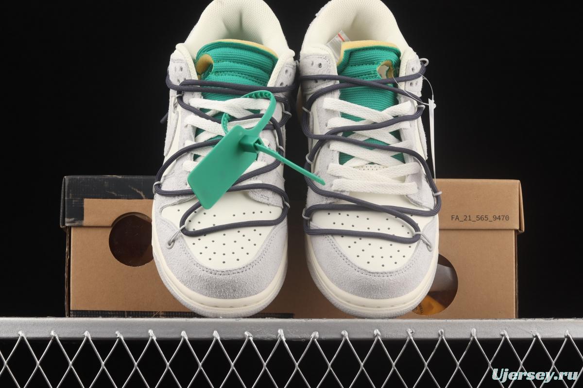 OFF-White x NIKE DUNK Low OW suede SB buckle rebound fashion casual board shoes DJ0950-115
