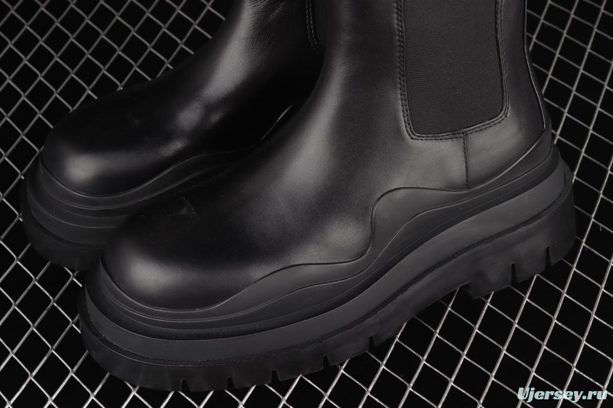 Bottega Veneta high-top casual leather boots