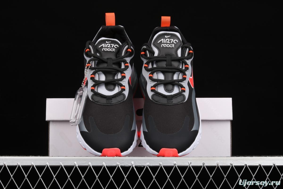 NIKE Air Max 270React new high-frequency mesh hollowing out function half-palm air cushion running shoes CT1646-001