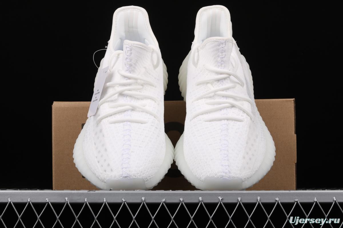 Adidas Yeezy 350 Boost V2 EG7962 Darth Coconut 350 second generation pure white hollowed-out silk color matching