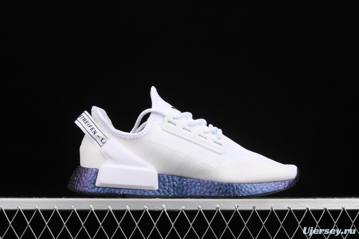 Adidas NMD R1 Boost V2 GX5163 second generation elastic knitted face running shoes