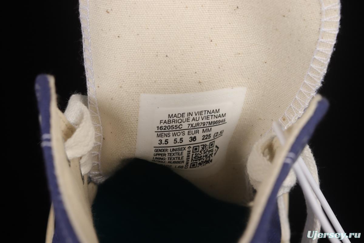 Converse 1970s Evergreen high-top vulcanized casual shoes 162055C