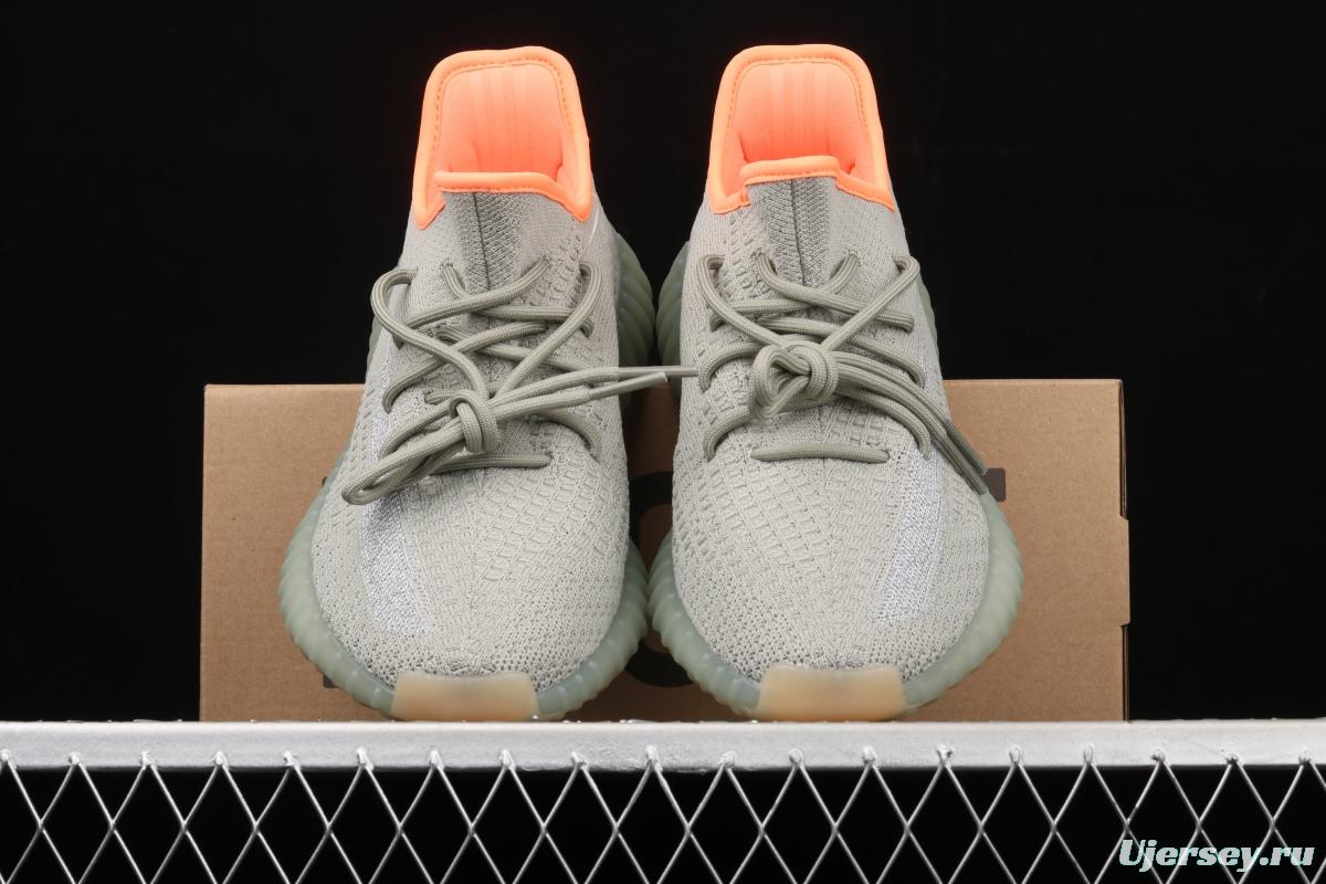 Adidas Yeezy Boost 350 V2 Desert Sage FX9035 Darth Coconut 350 second generation hollowed-out galactic sage color BASF Boost original