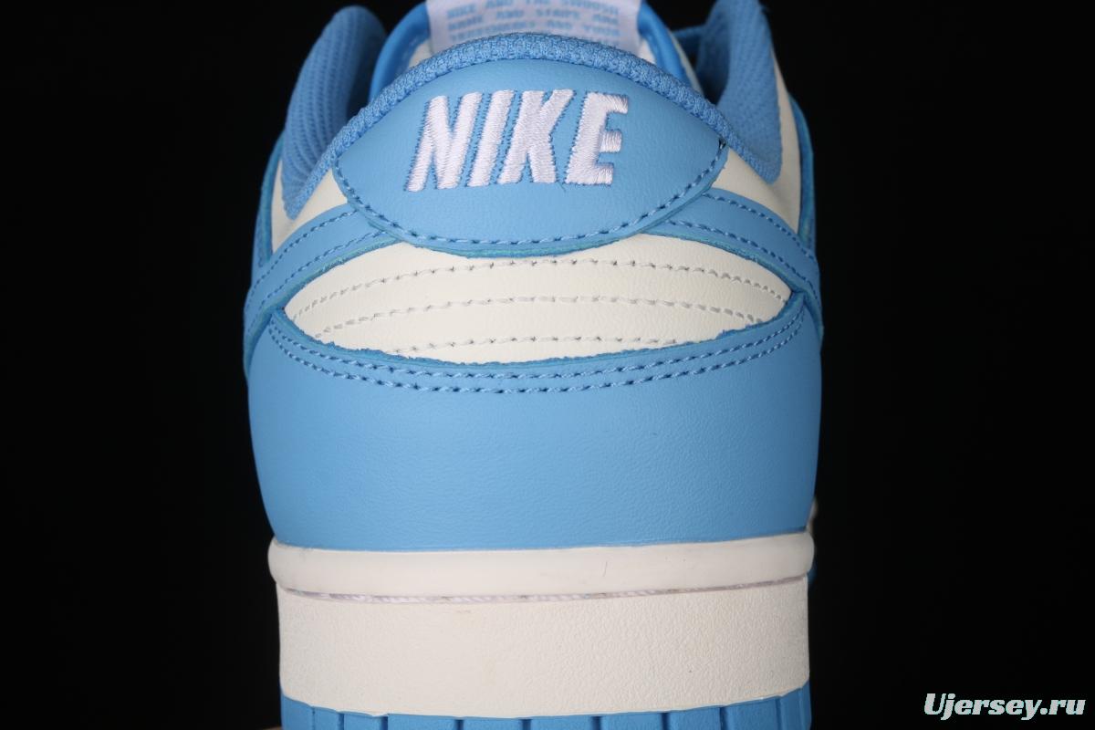 NIKE DUNK Low University Blue White Blue North Carolina White Blue Slam Dunk Series low side Leisure Sports Skateboard shoes DD1391-102