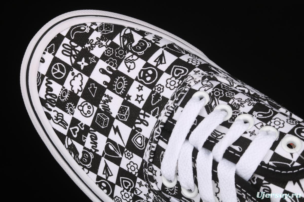 Vans Authentic black and white graffiti printing VN0A2Z518G