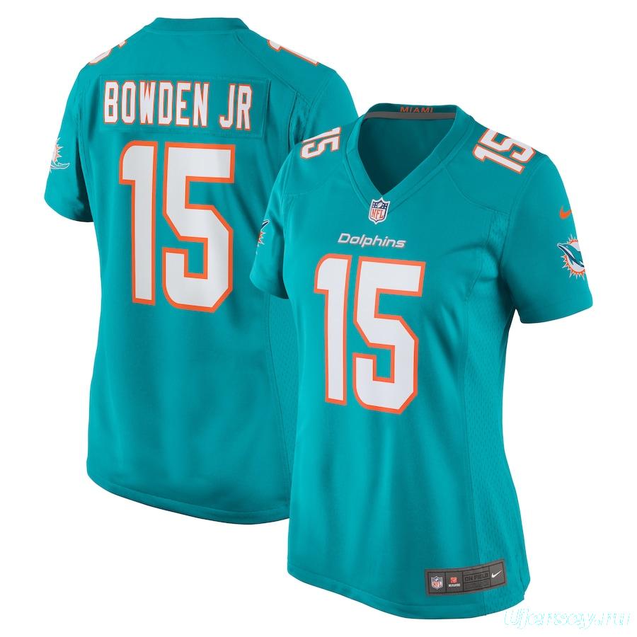 Women's Lynn Bowden Jr. Aqua Player Limited Team Jersey