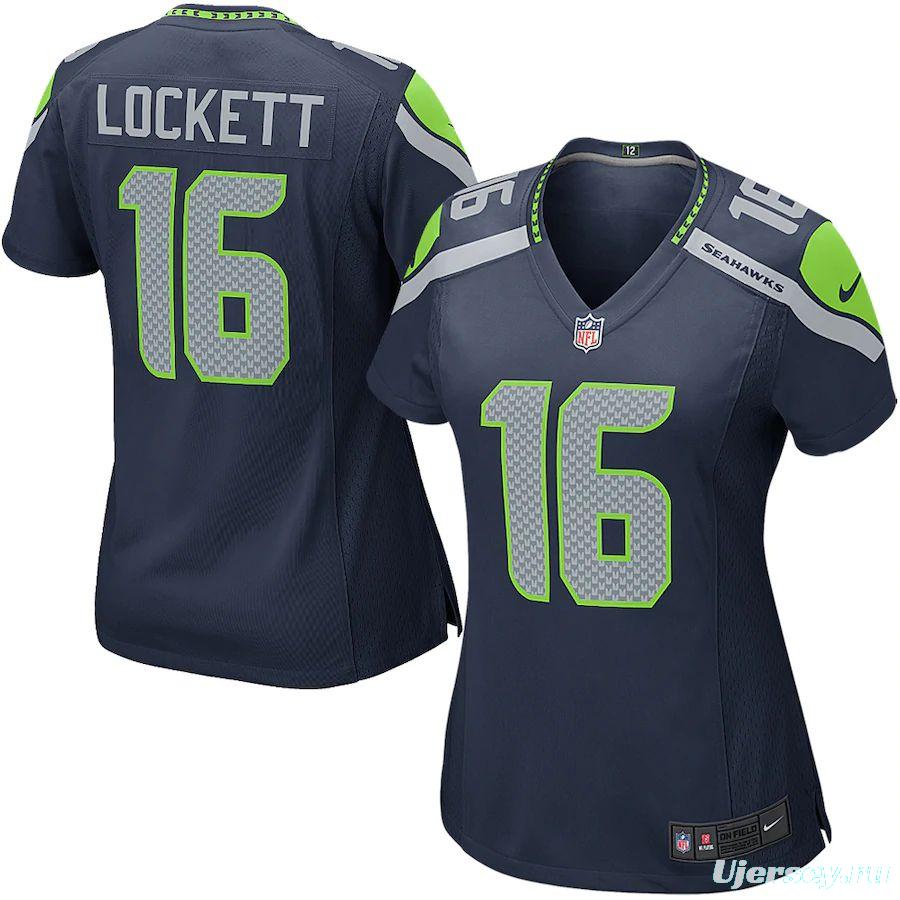 Women's Tyler Lockett Navy Player Limited Team Jersey