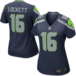 Women's Tyler Lockett Navy Player Limited Team Jersey