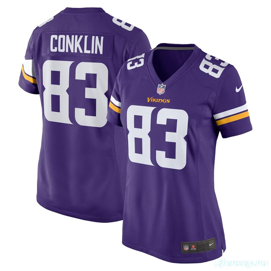 Women's Tyler Conklin Purple Player Limited Team Jersey