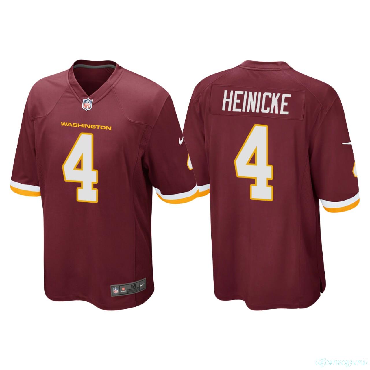Men's #4 Taylor Heinicke Burgundy Player Limited Team Jersey