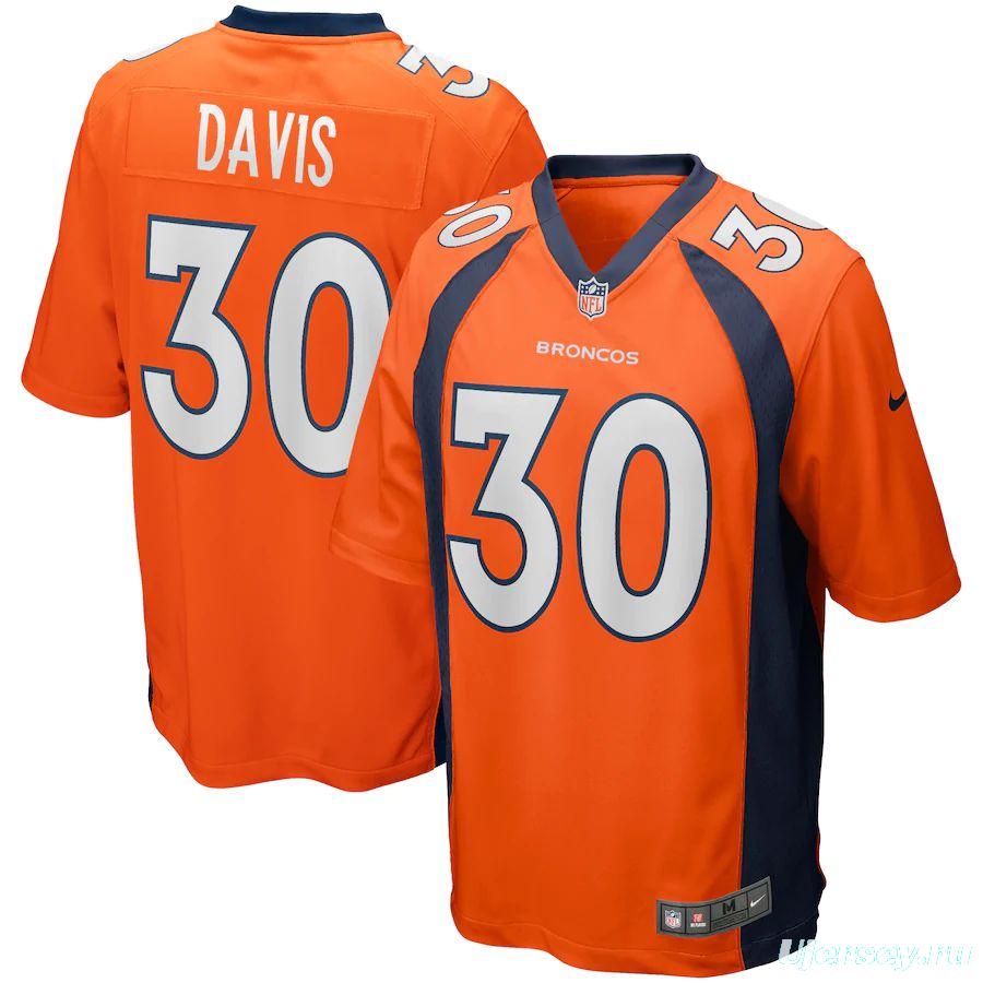 Men's Terrell Davis Orange Retired Player Limited Team Jersey
