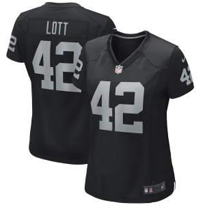 Women's Ronnie Lott Black Retired Player Limited Team Jersey