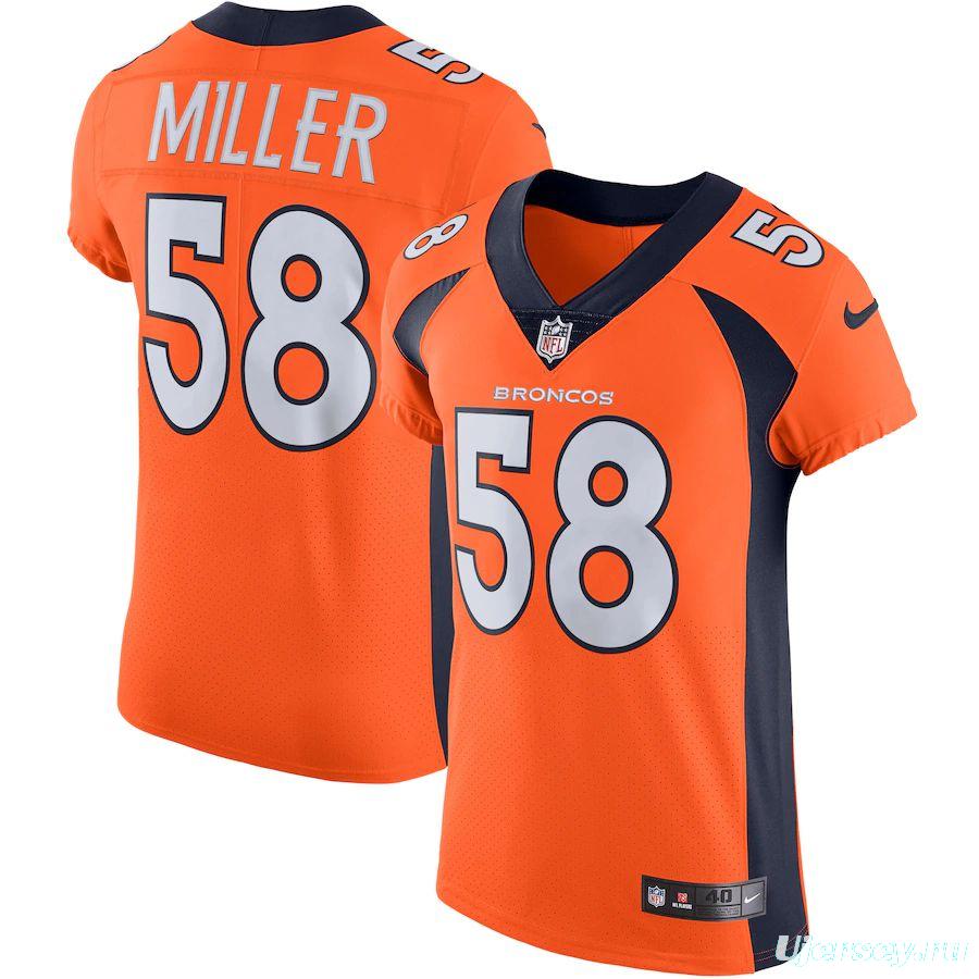 Men's Von Miller Orange Alternate Vapor Untouchable Player Elite Team Jersey