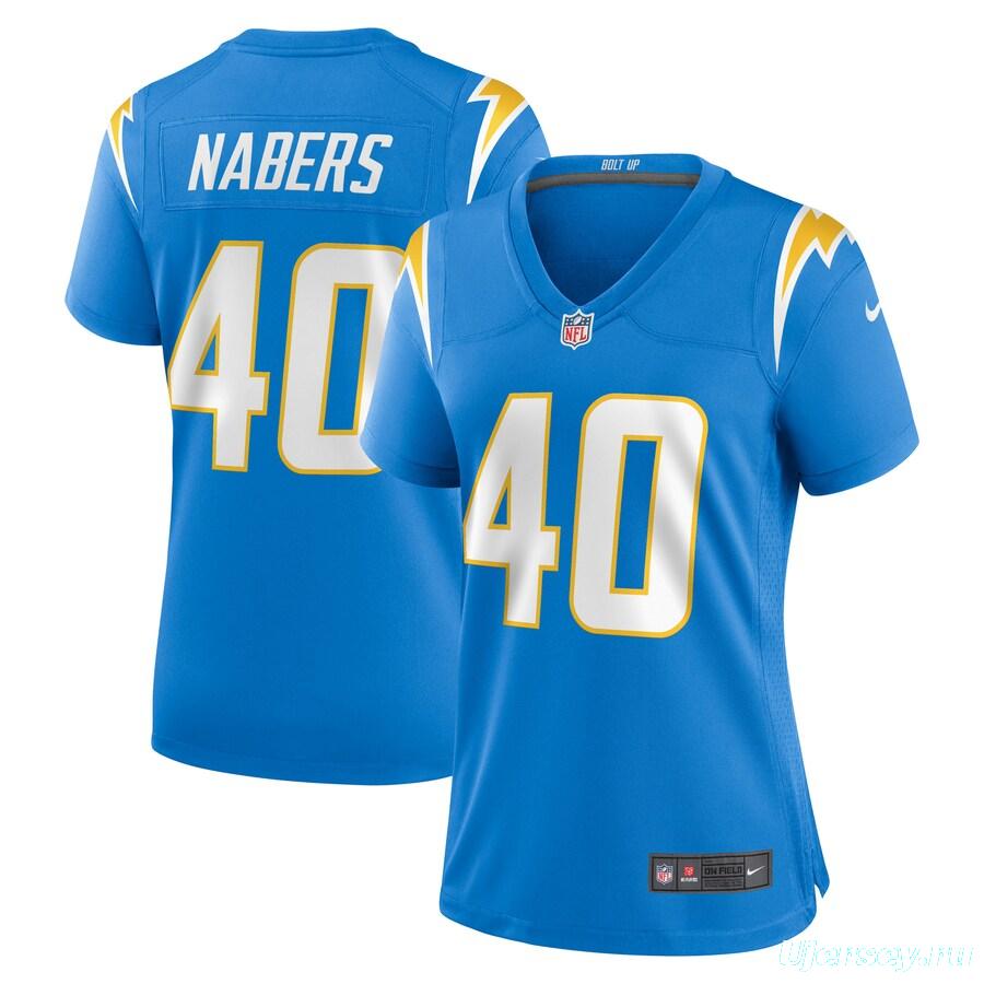 Women's Gabe Nabers Powder Blue Player Limited Team Jersey