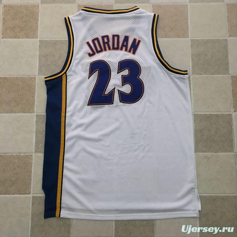 Men's Michael Jordan White Retro Classic Team Jersey