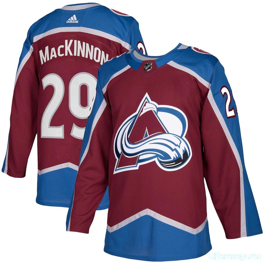 Men's Nathan MacKinnon Burgundy Home Player Team Jersey
