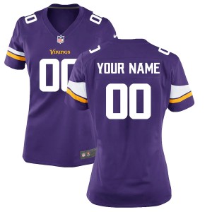 Women's Purple Customized Game Team Jersey