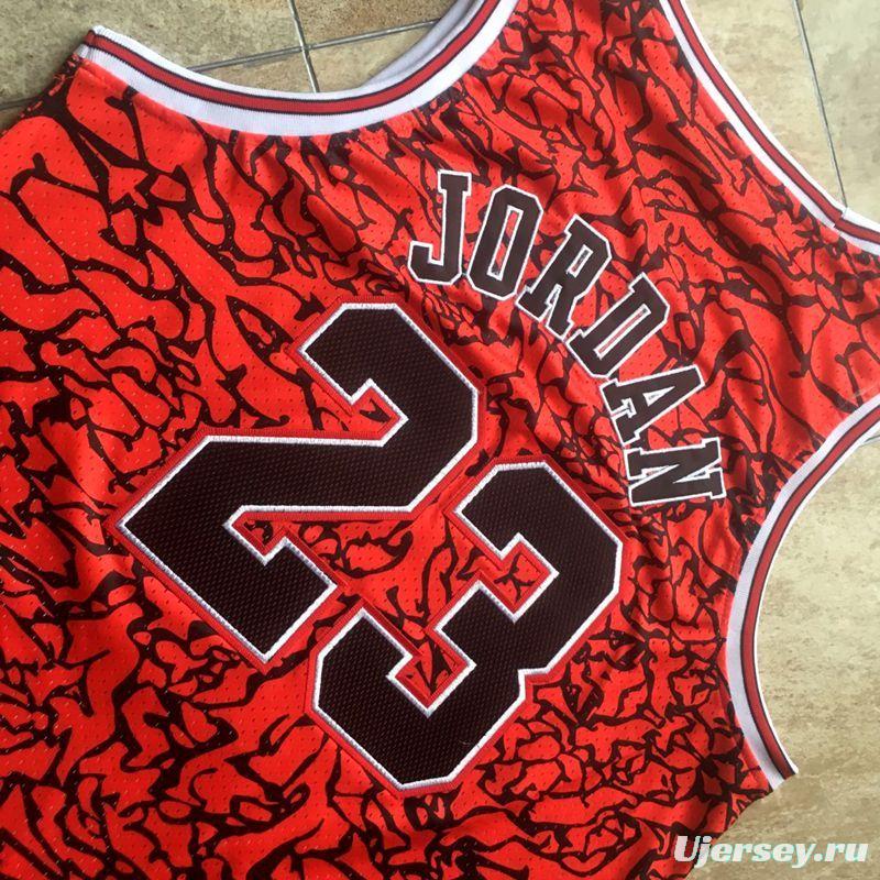 Men's Michael Jordan Red Retro Classic Team Jersey