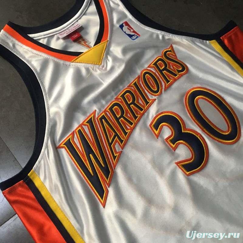 Men's Stephen Curry White Retro Classic Team Jersey