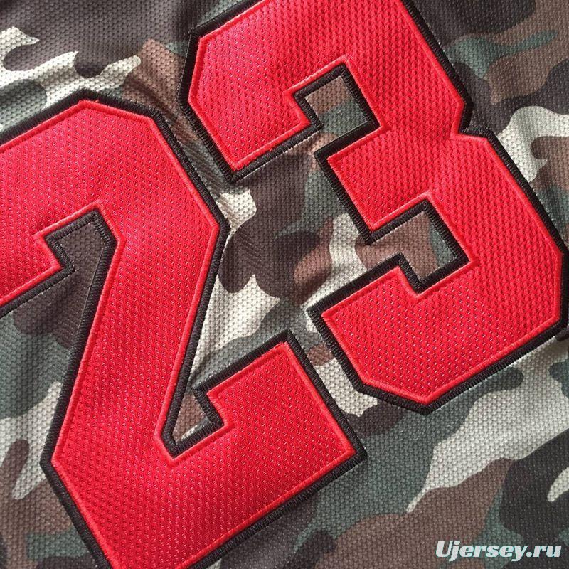 Men's Michael Jordan Camouflage Retro Classic Team Jersey