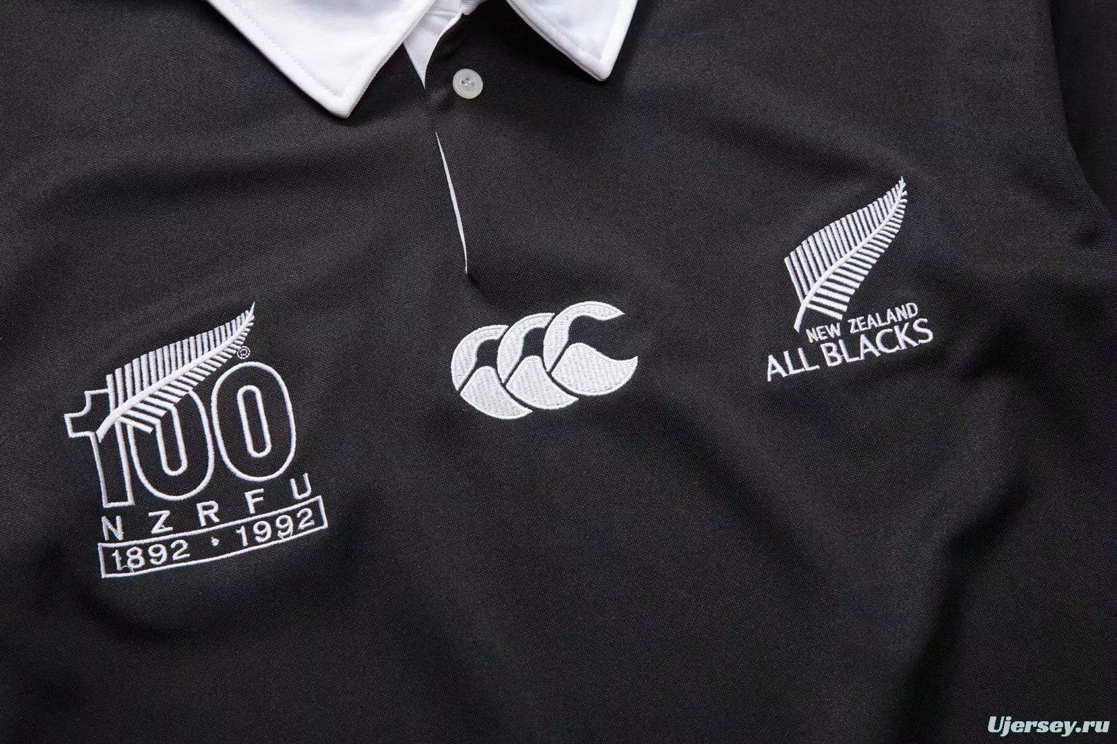 All Blacks 1992 Men's 100 Years Rugby Jersey