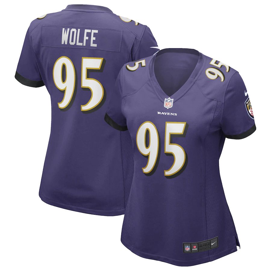 Women's Derek Wolfe Purple Player Limited Team Jersey