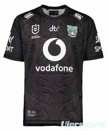 Warriors 2021 Men's Black Rugby Jersey