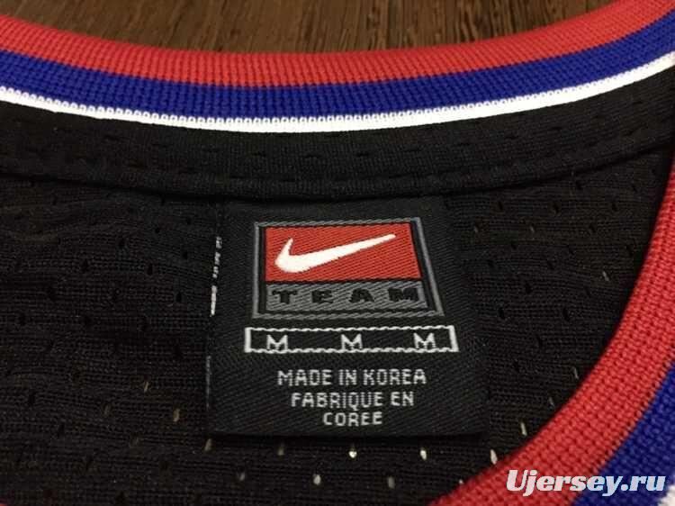 Men's Allen Iverson Black Retro Classic Team Jersey