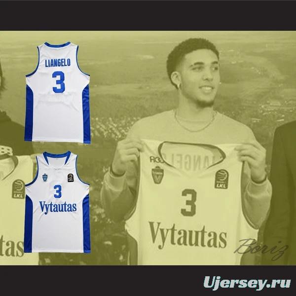 LiAngelo Ball 3 Lithuania Vytautas White Basketball Jersey