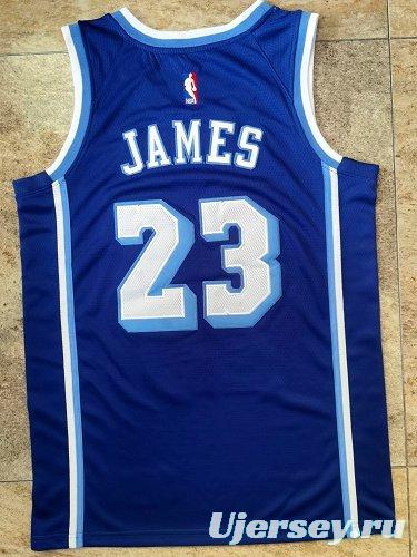 Men's LeBron James Blue Retro Classic Team Jersey