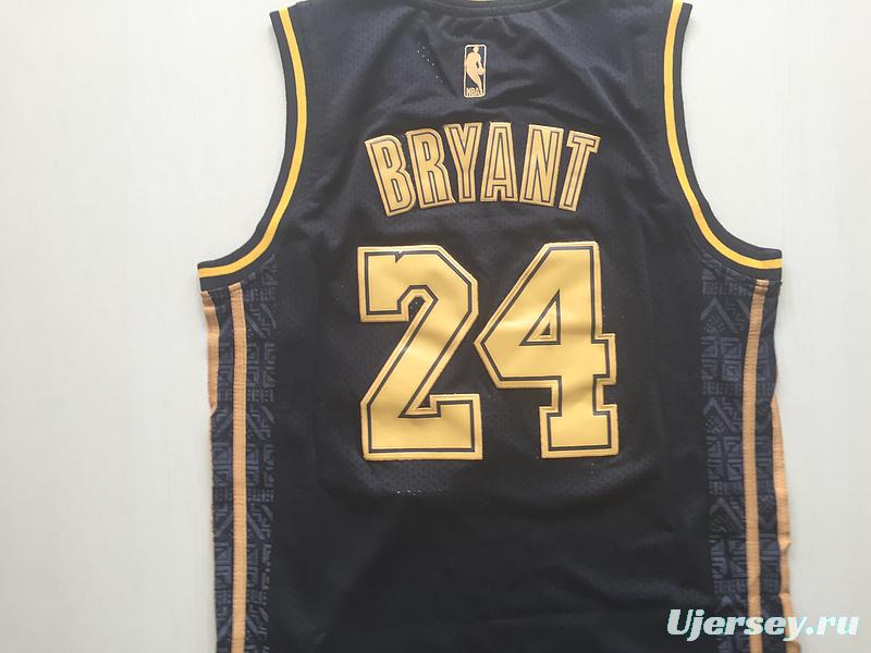 Kobe Bryant 24 Black Golden Edition Jersey