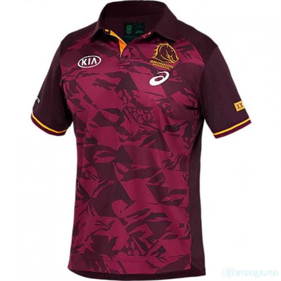 Brisbane Broncos 2021 Men's Training Rugby Polo