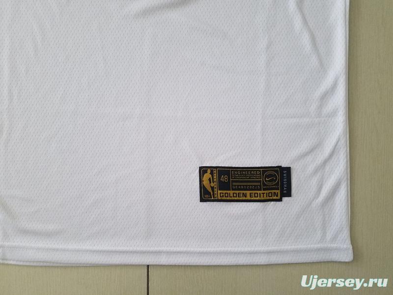 Paul George 13 White Golden Edition Jersey