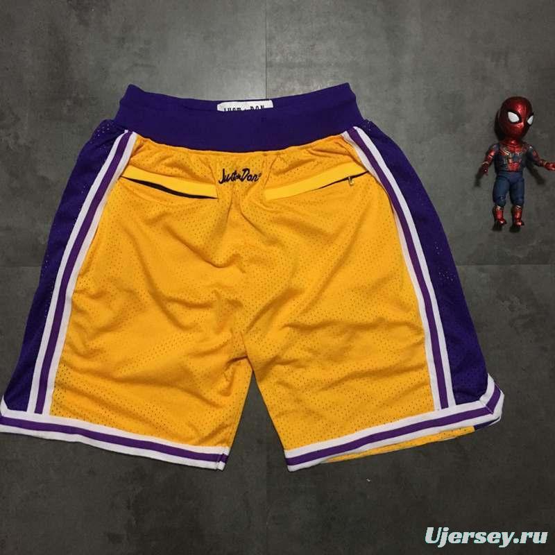 Men's Yellow Retro Classic Team Shorts