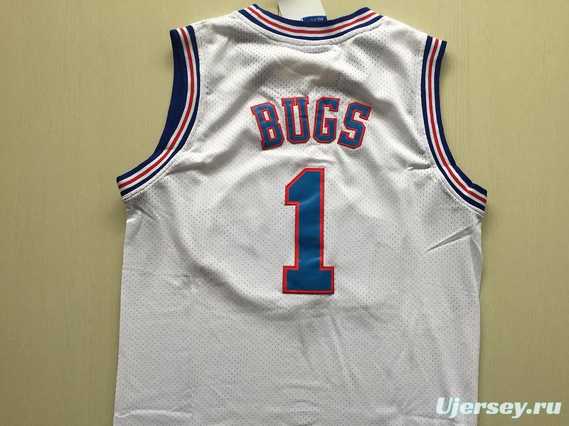 Bugs 1 Movie Edition White Basketball Jersey