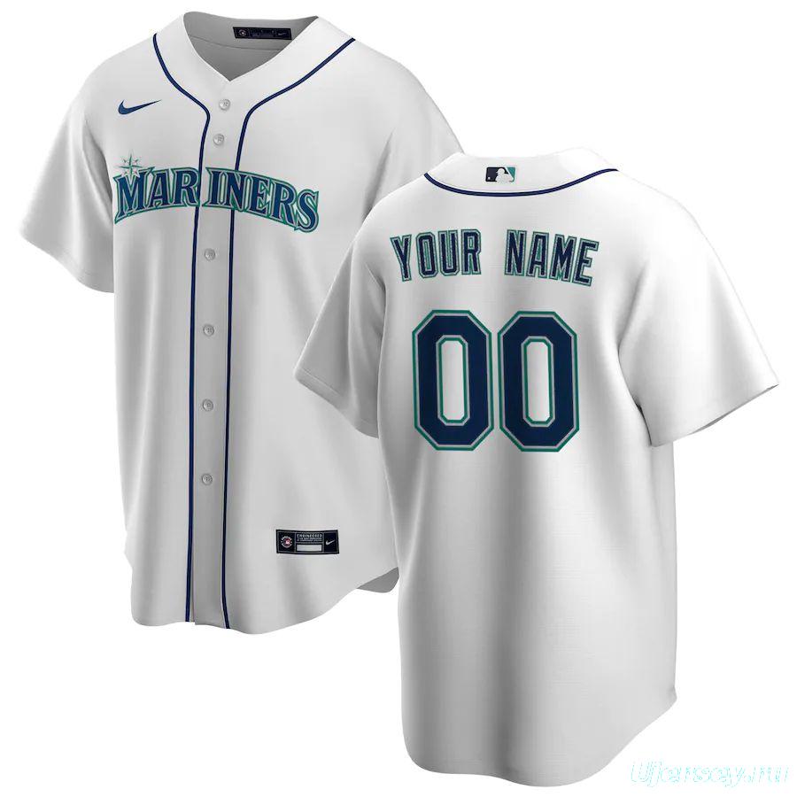 Youth White 2020 Home Custom Team Jersey