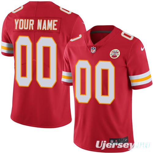 Men's Red Custom Limited Team Jersey