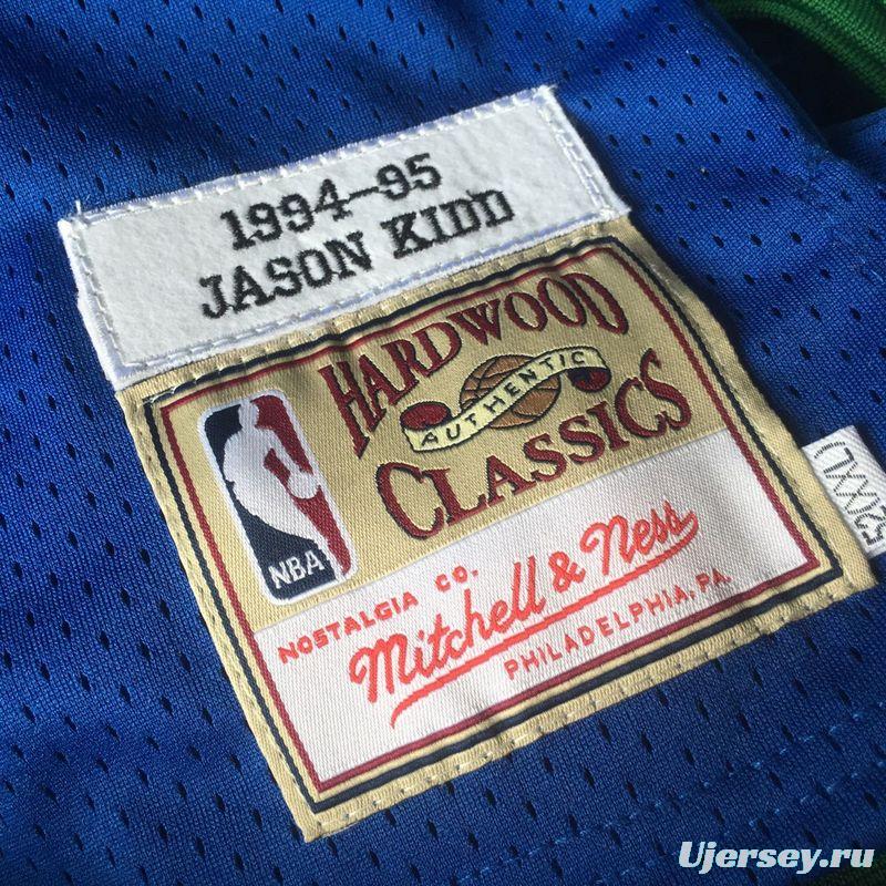 Men's Jason Kidd Blue Retro Classic Team Jersey