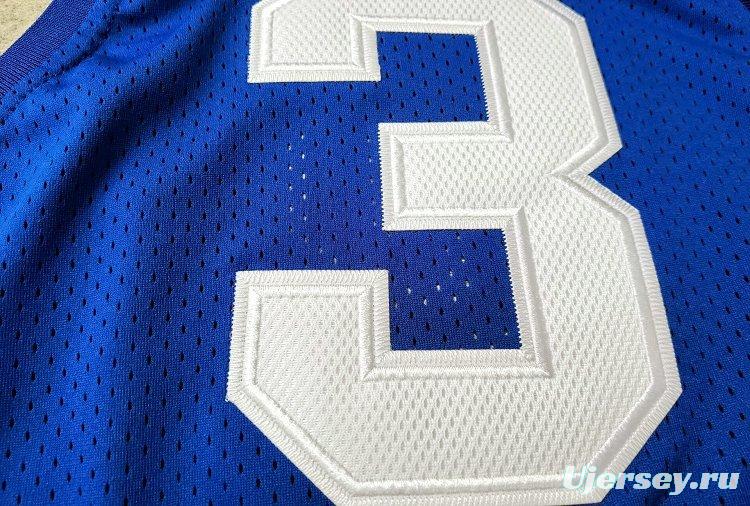 Men's Allen Iverson Blue And Red Retro Classic Team Jersey