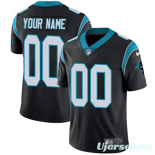 Men's Black Customized Limited Team Jersey