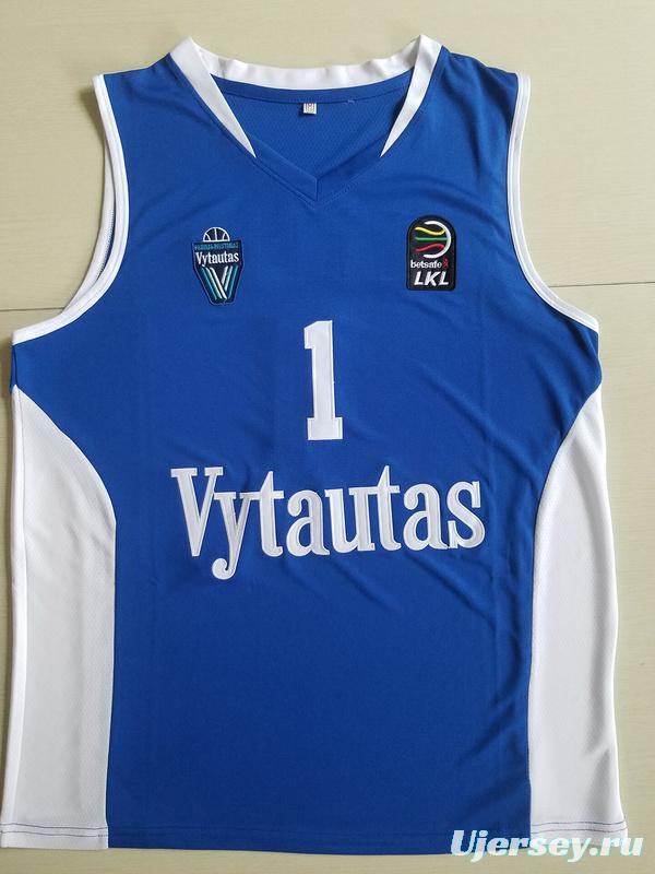 Lamelo Ball 1 Lithuania Vytautas Blue Basketball Jersey